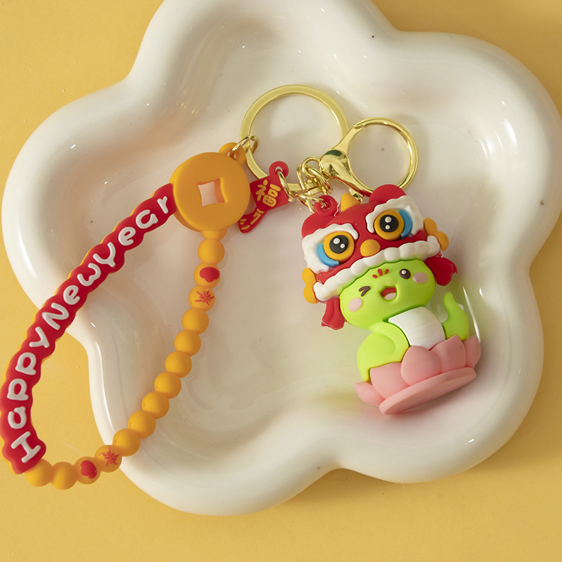 Móc Khoá trang trí Tết - Snake Dancing Lion 1 moc khoa snake dancing lion 01